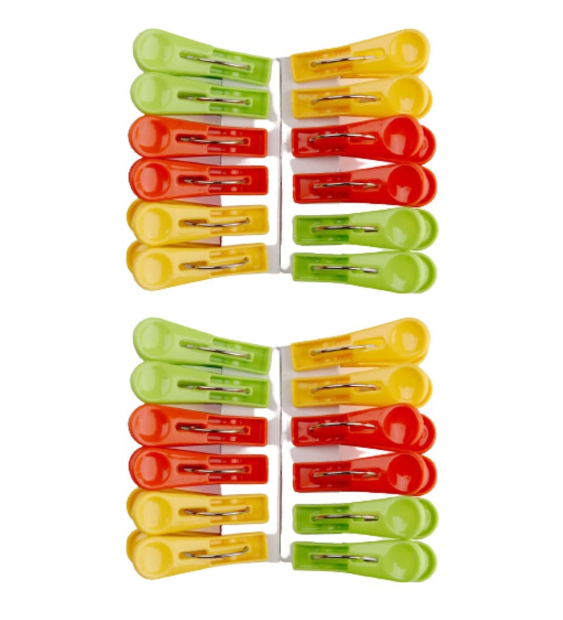 Multicolour Plastic Heavy Duty Cloth Pegs (Set of 12), By Regalo