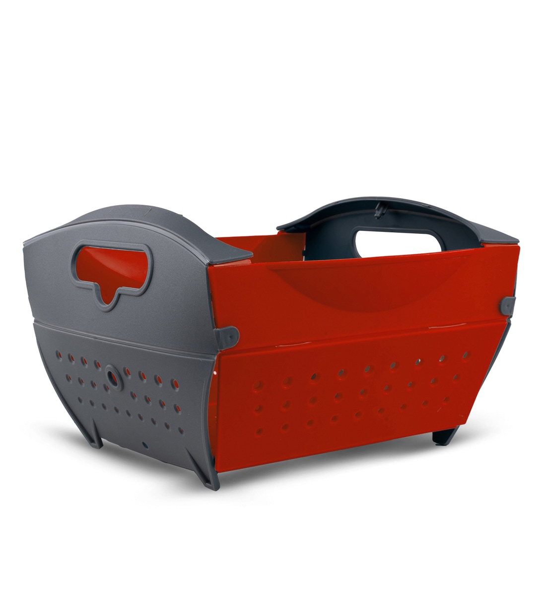 Collapsible Red Plastic Serving Basket, By Homepuff