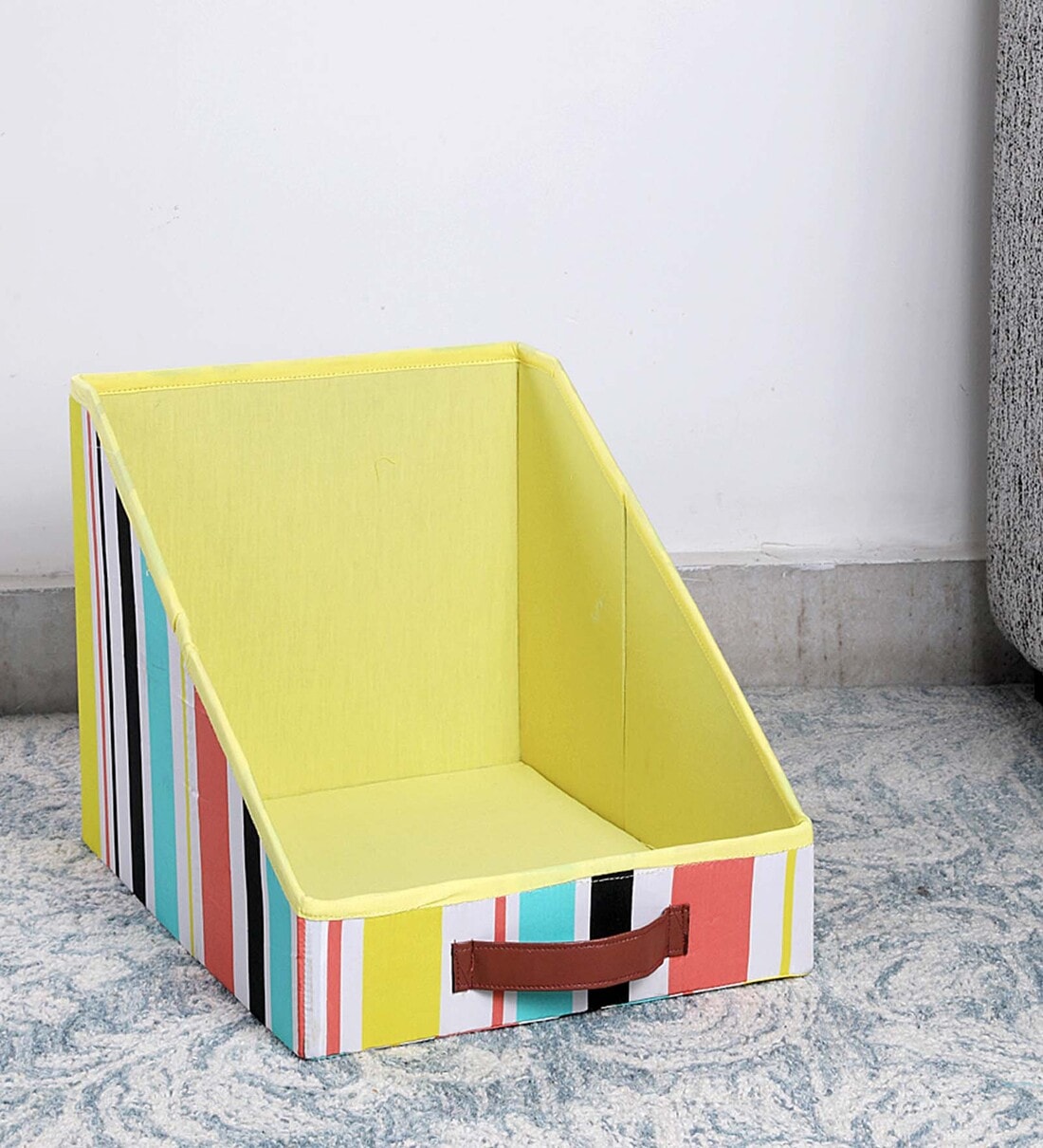 Multicolor striped Polyester  Foldable Cloth Organiser, By My gift booth