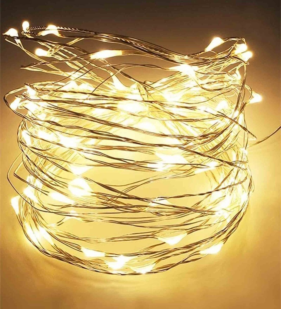Lyon White and Yellow 10 Meter LED String Light, By The Purple Tree