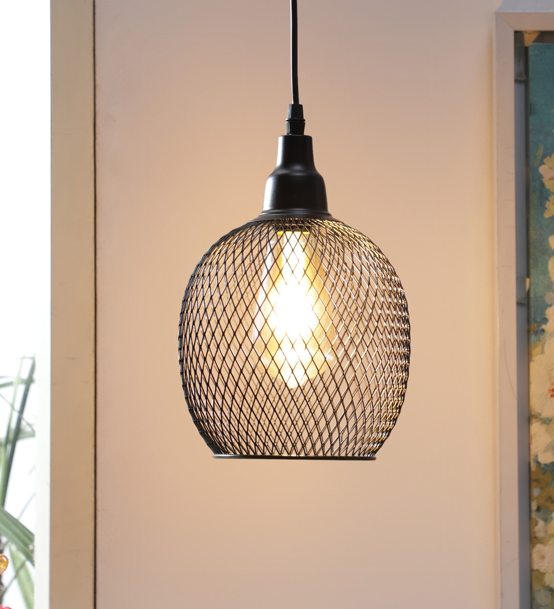 Serenity Black Metal Hanging Light, By DecorativeRay