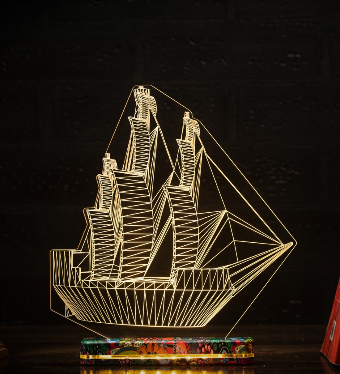 ABS Plastic Ship 3D Table Lamps, By LIT Lamps
