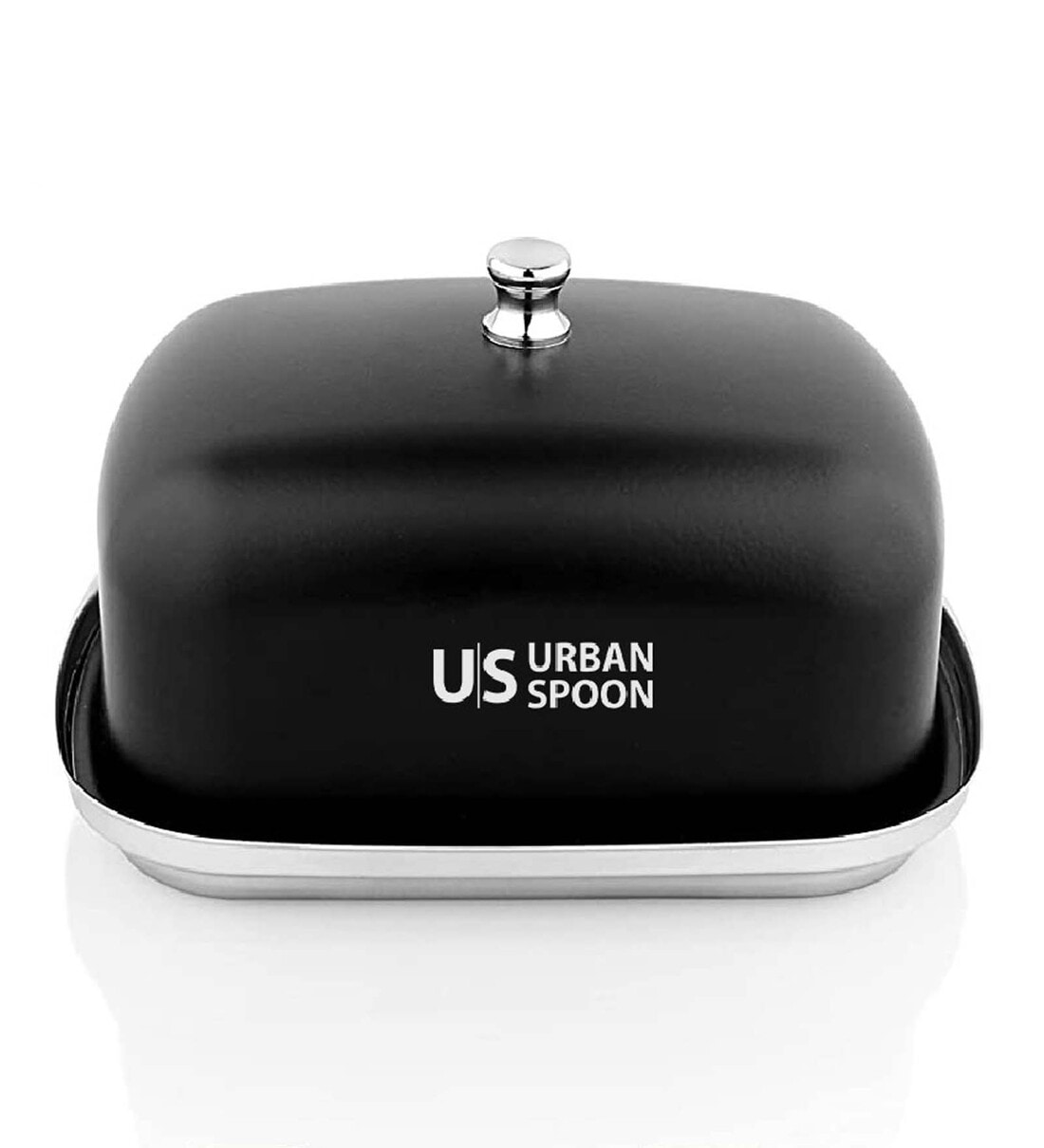 500ml Black Stainless Steel Butter Dish, By URBANSPOON