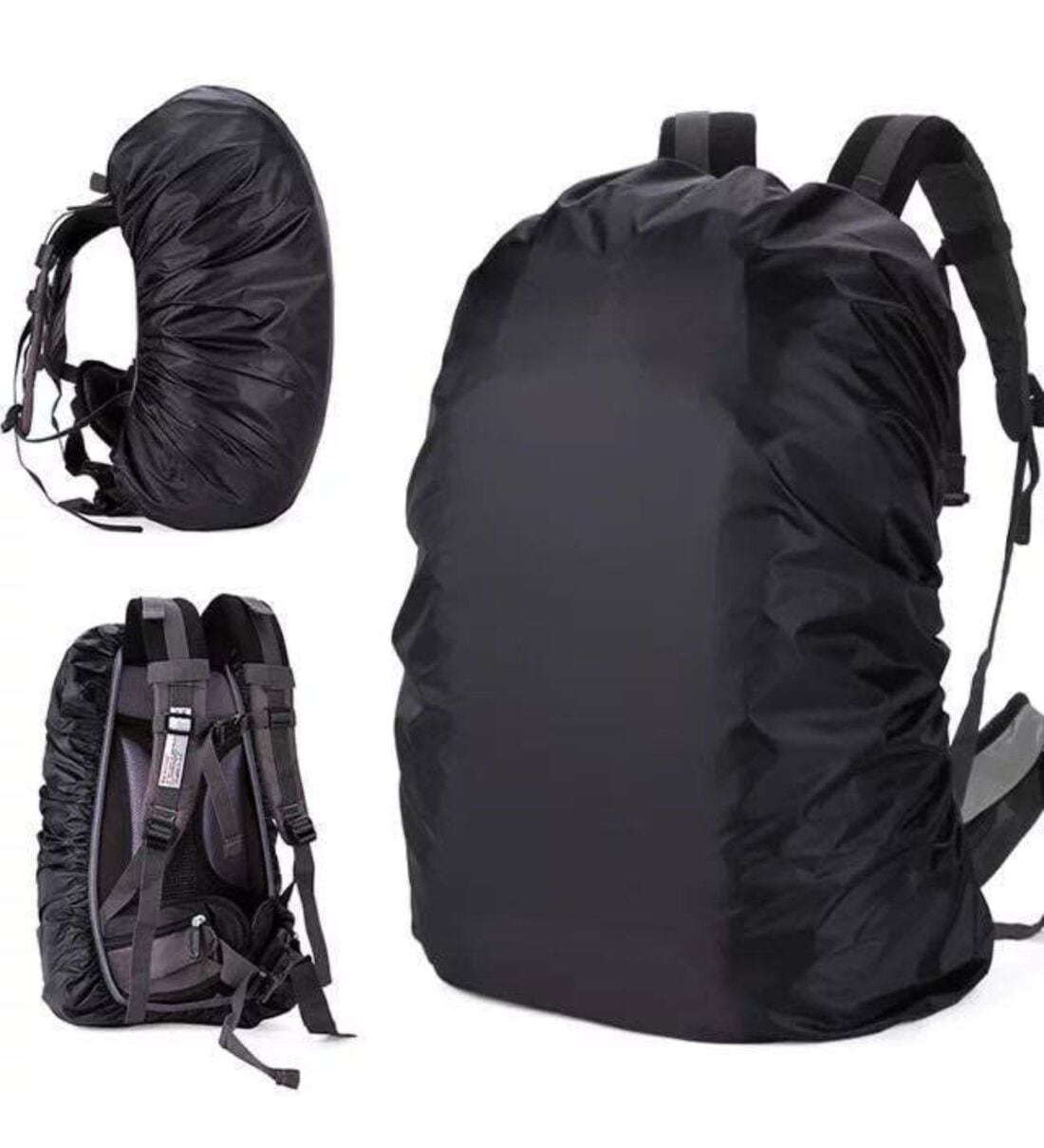 Black Plastic Waterproof Bag Cover, By Regalo