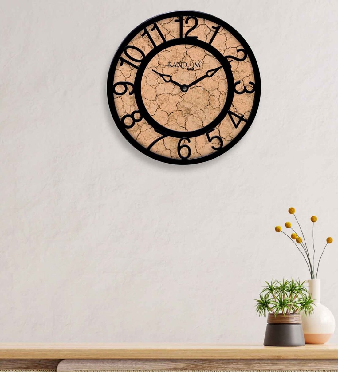 Contemporary 8 Inches Plastic Wall Clock, By Random