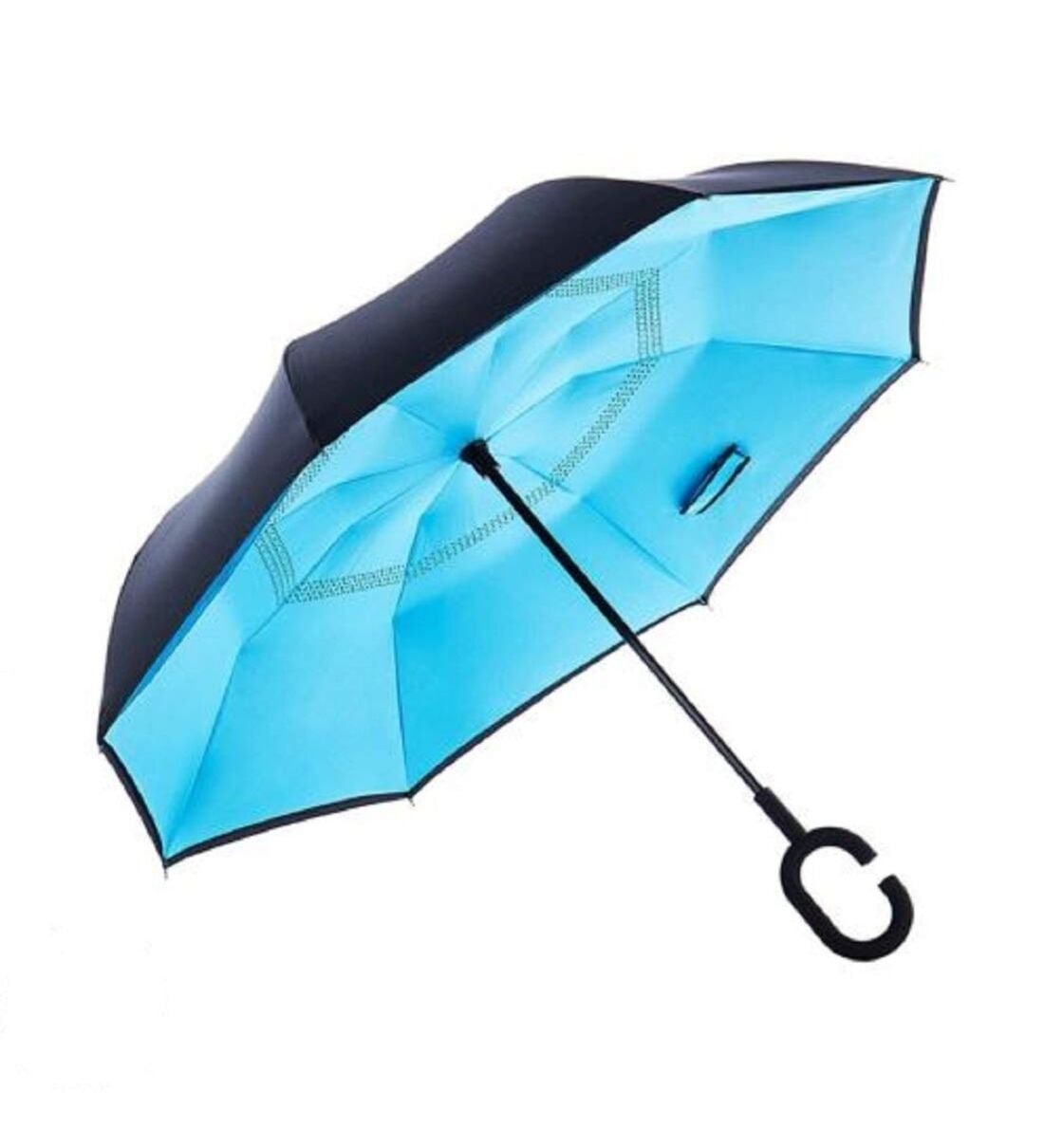 Assorted Nylon C Shaped Umbrella, By Regalo
