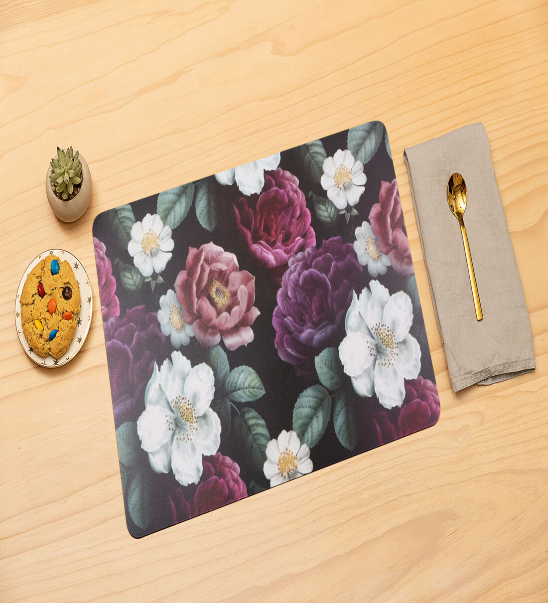 Ambbi (12 x 18) Multicolour Polyester (Set of 6) Placemats, By Ambbi Collections