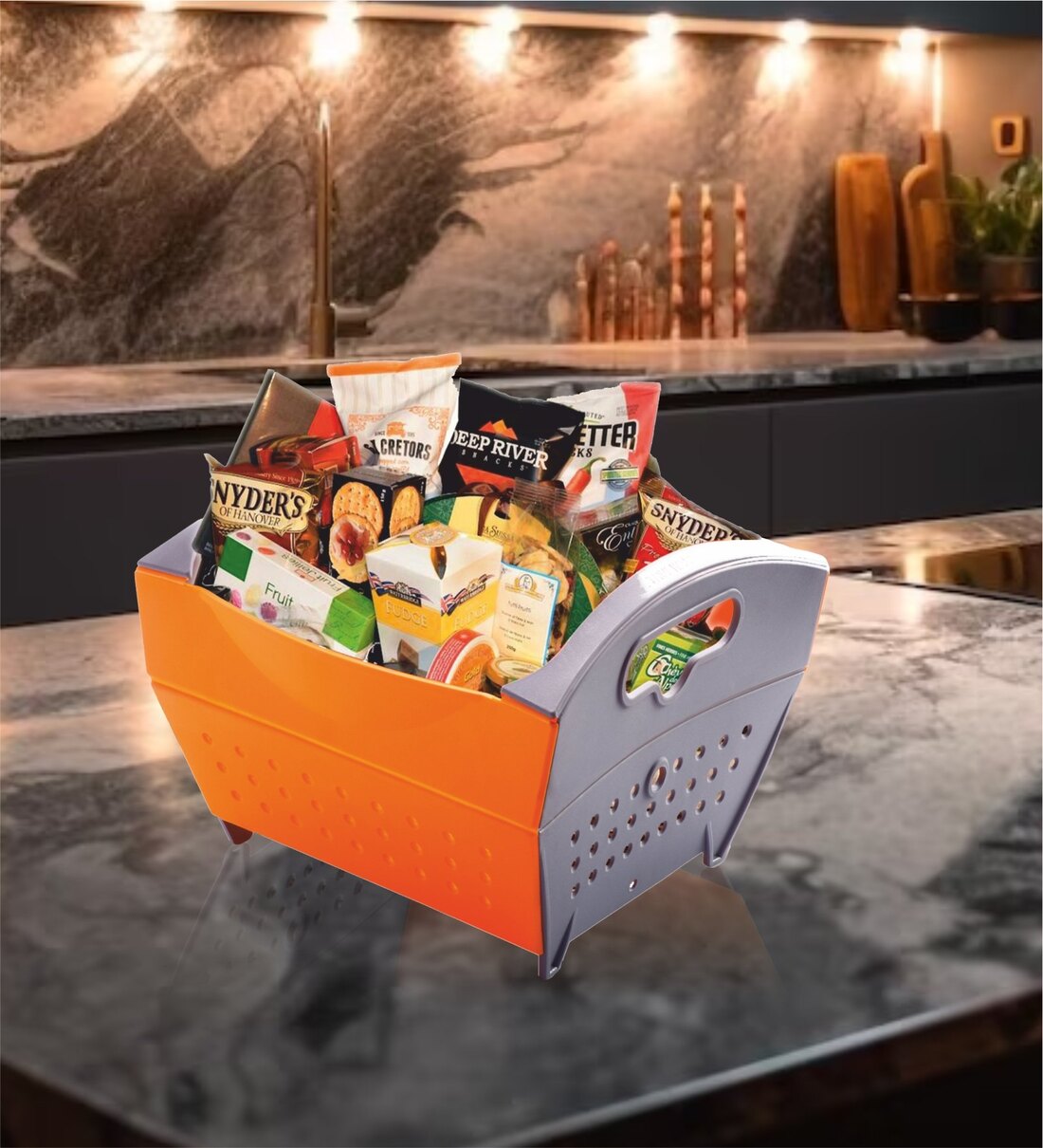 Assorted Collapsible Magic Plastic Serving Basket,Share By Trueware