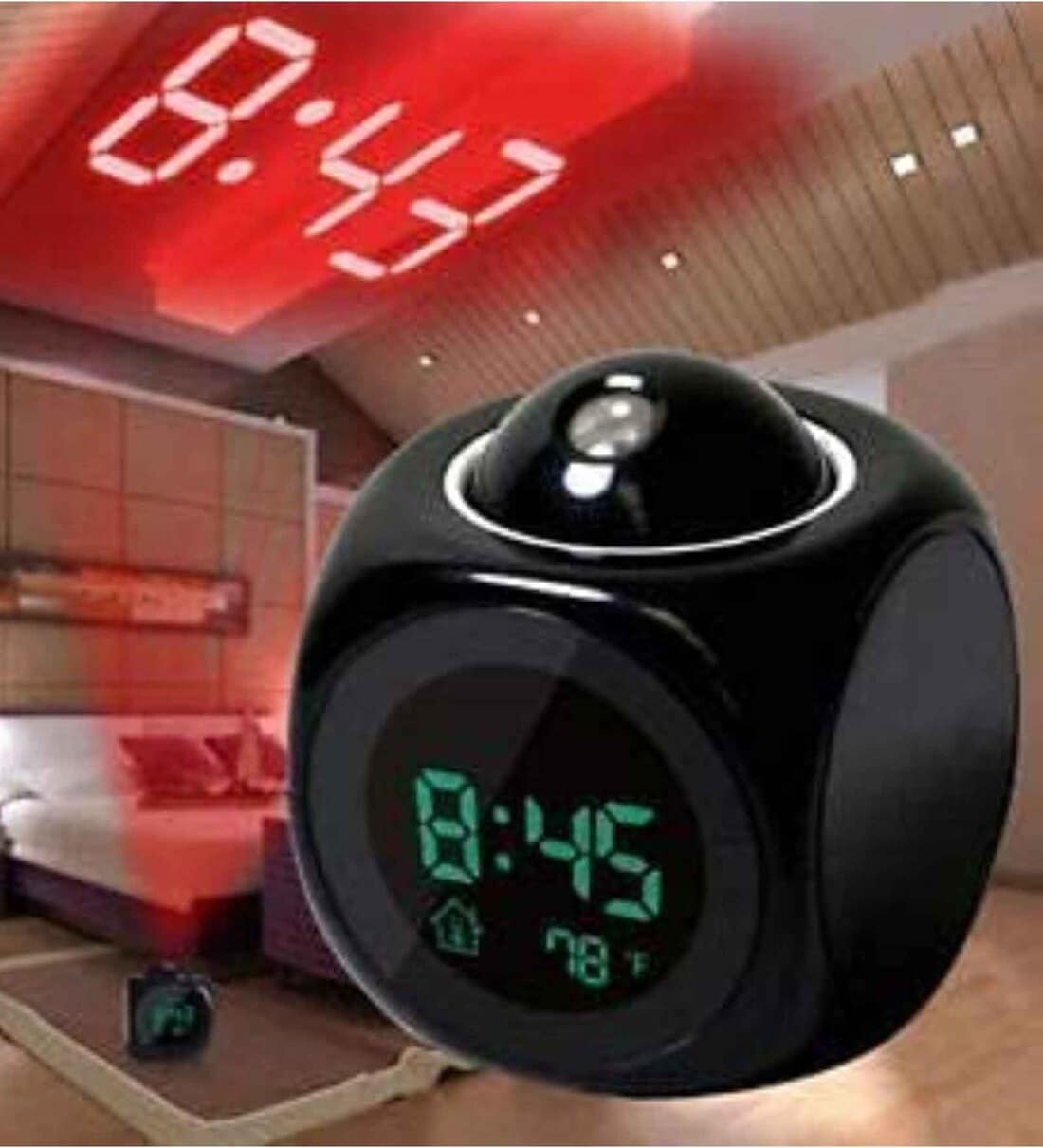 LCD Digital Alarm Clock with Projector Time DisplayShare By MFD Home Furnishing