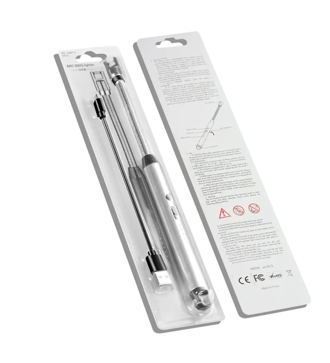 Plasma Flameless Windproof 360  Flexible Neck Arc USB Lighter (Assorted)Share By Wens