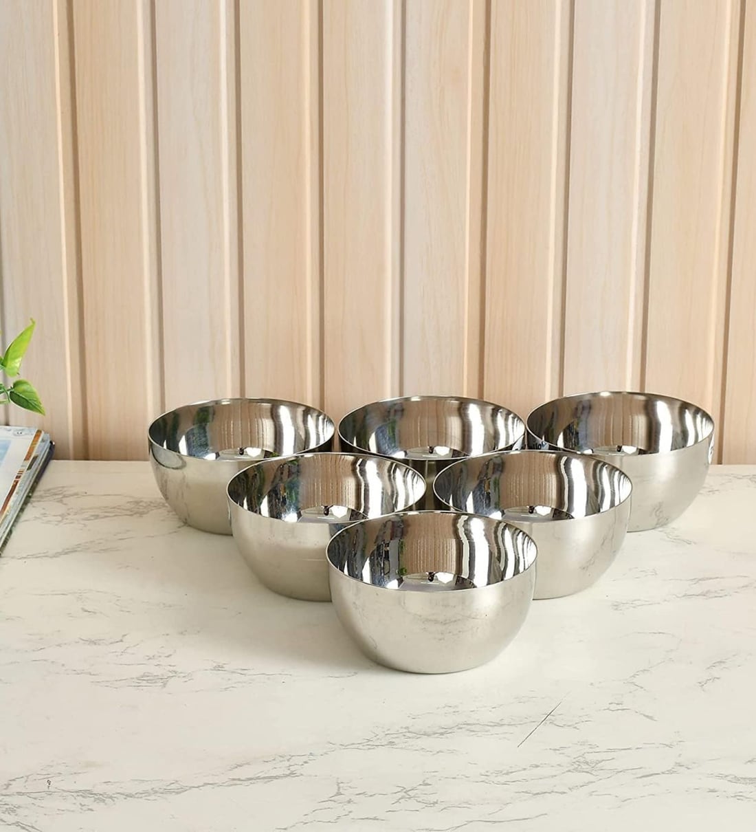 (Set of 6) 150 ml Stainless Steel BowlsShare By Regalo