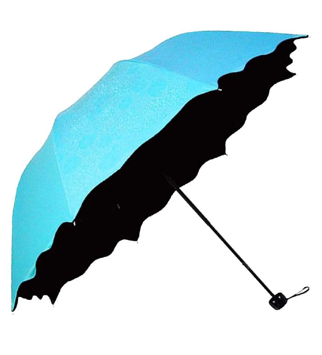 Blue Portable Magic Blossoms UV Protection UmbrellaShare By Muren