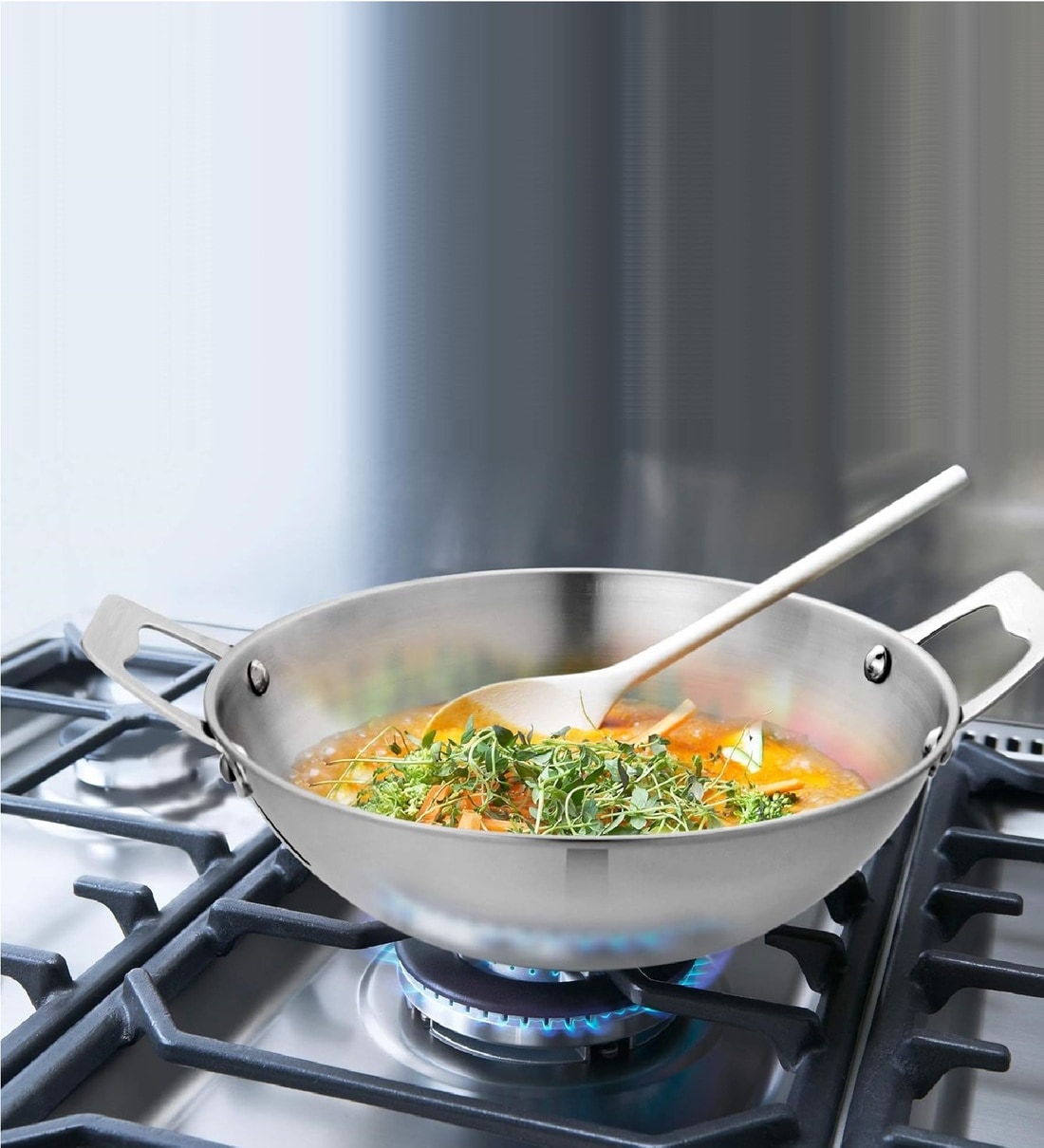 Vina Stainless Steel 2.6 Ltr KadhaiShare By 5 Needs