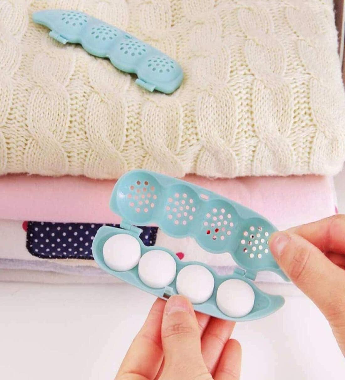 4 Moth Ball Holder with 16 Moth Balls-AssortedShare By The Quirk Box