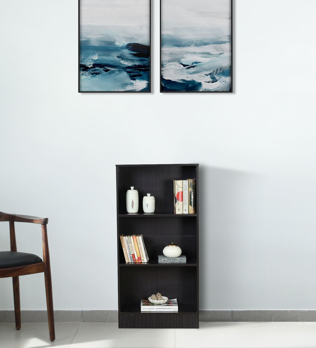 Hayao 3 Tier Book Shelf in Wenge FinishShare By Mintwud from Pepperfry