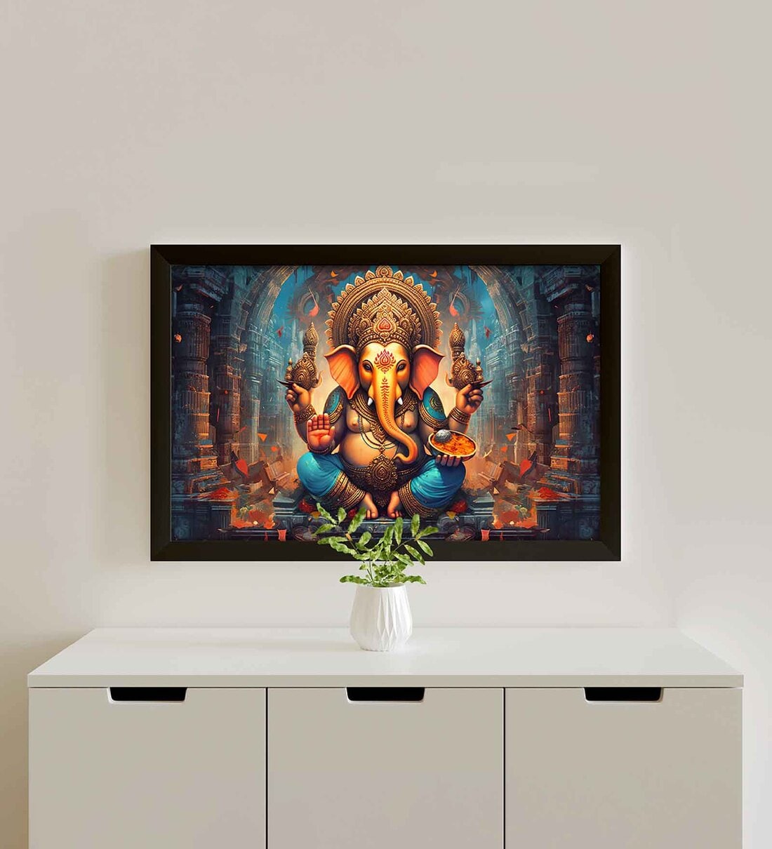 Lord Ganesh Wall PaintingShare By Random