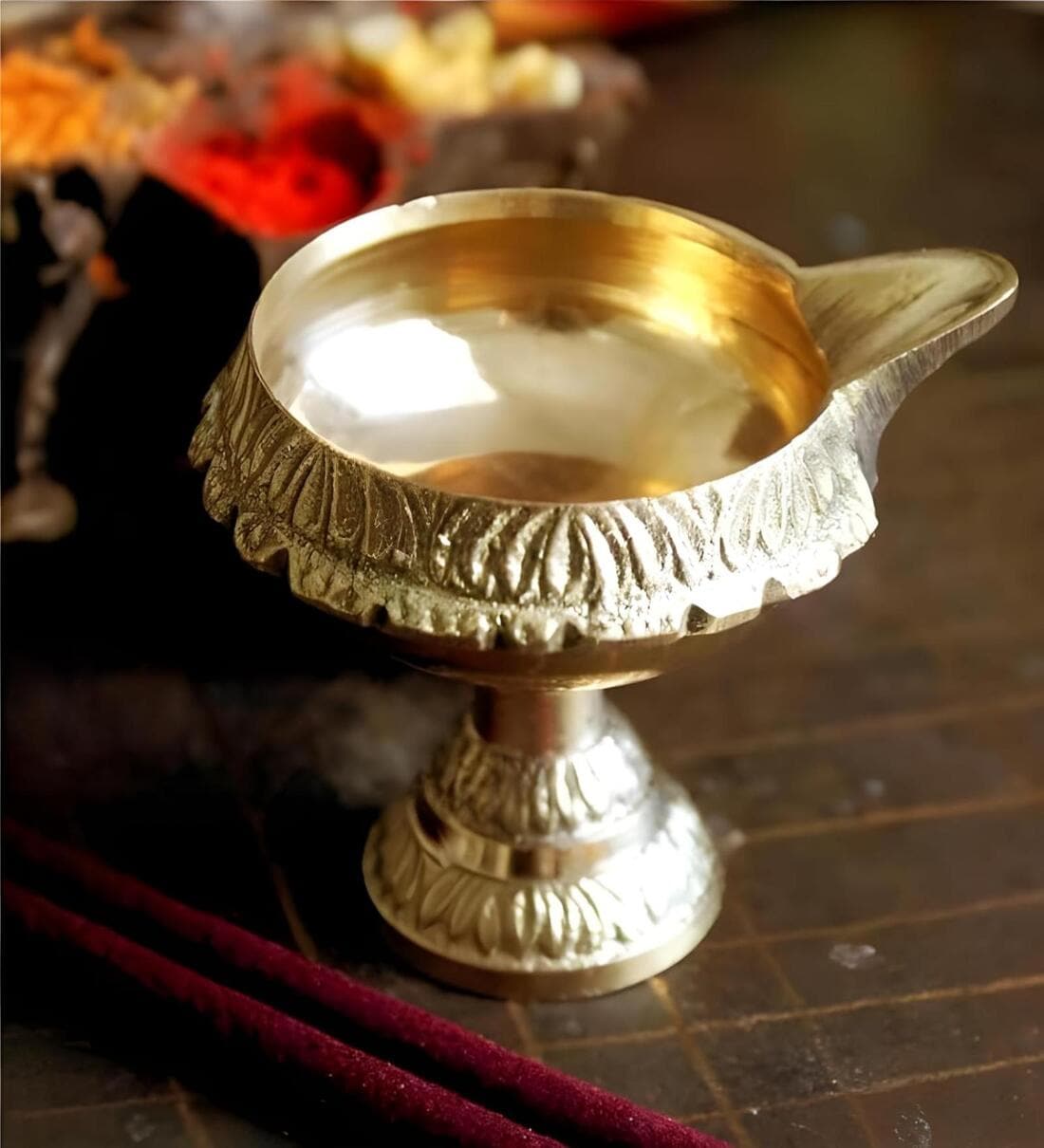 Brass Pooja DiyaShare By Fashion Bizz