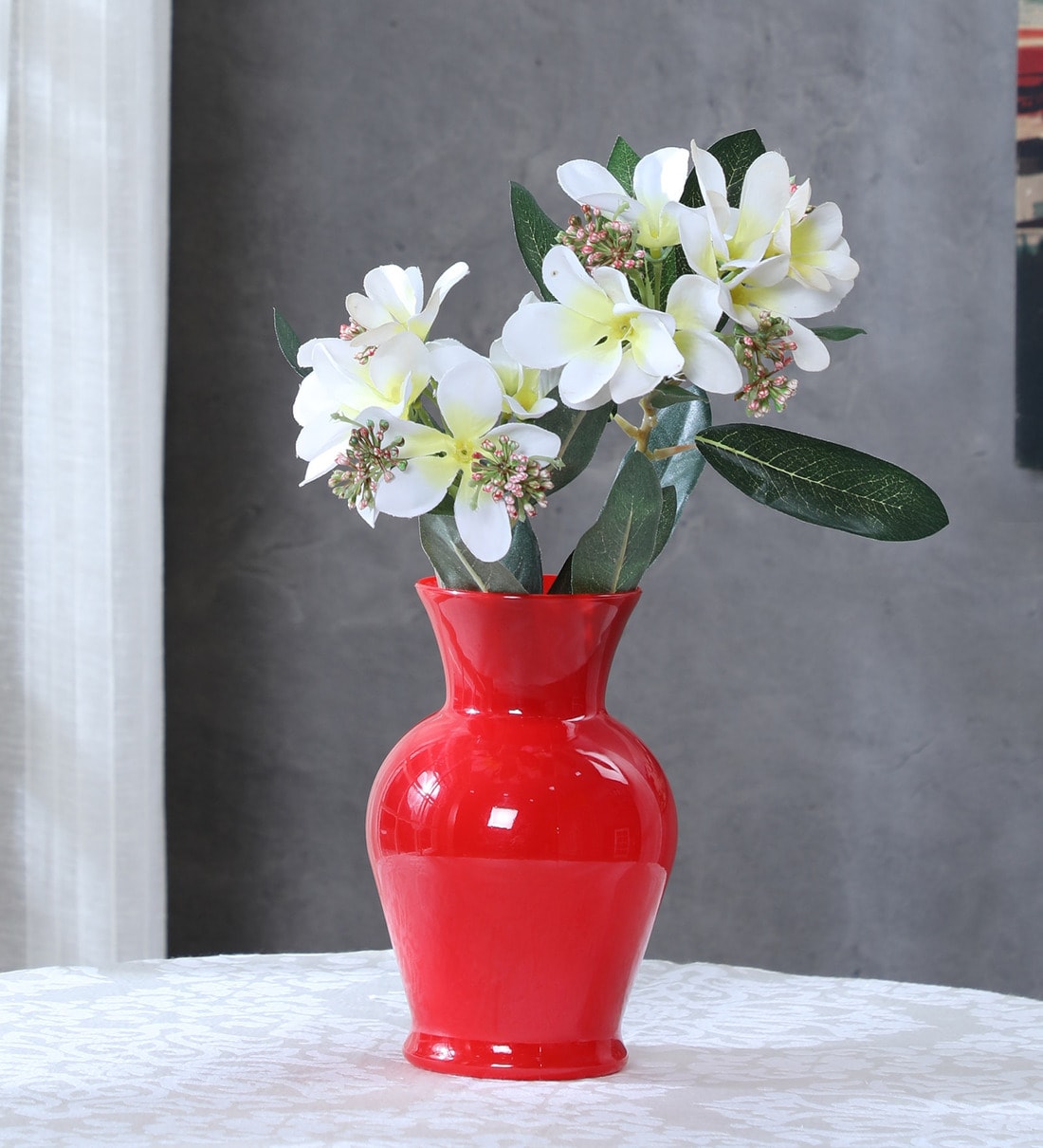 Red Acrylic Classic Urn Table VaseShare By Oasis Floral Products