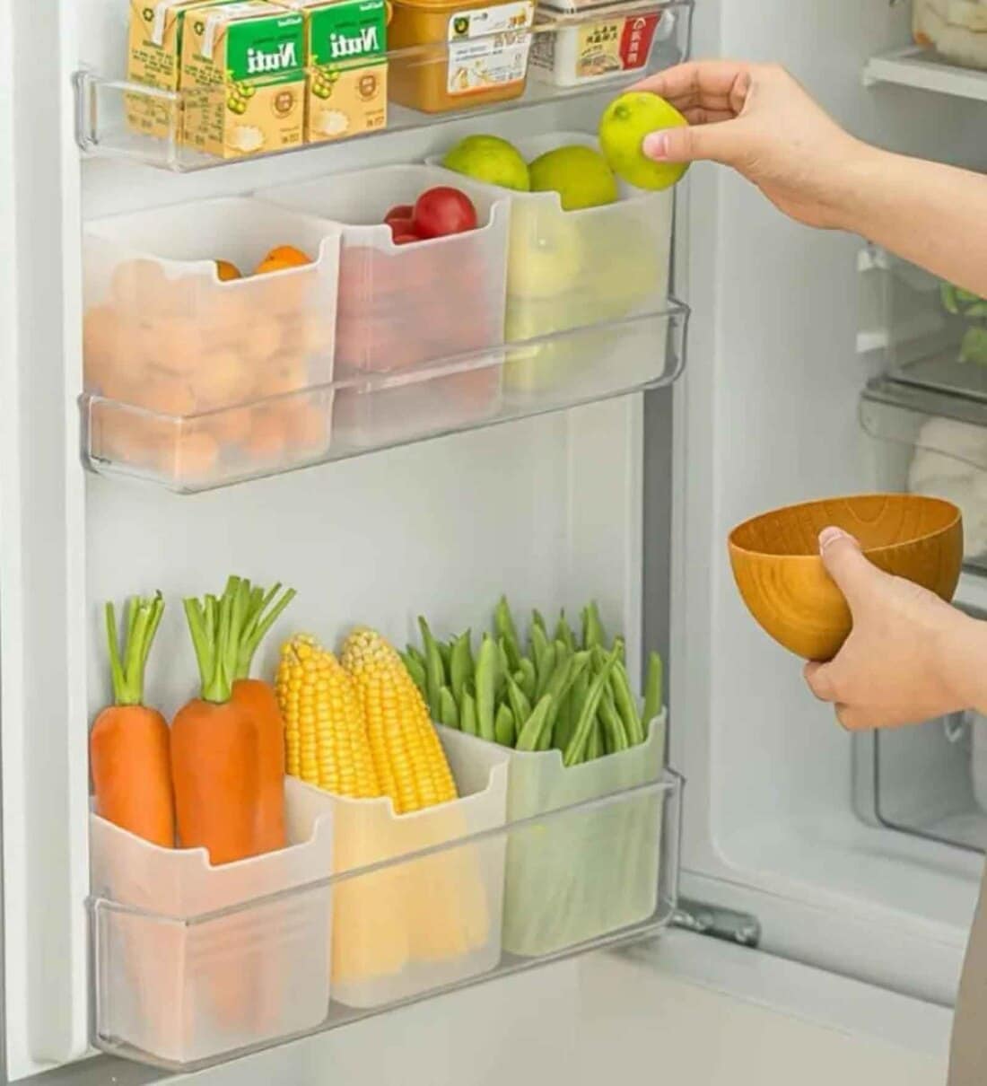 6 Fridge Storage BoxesShare By Regalo