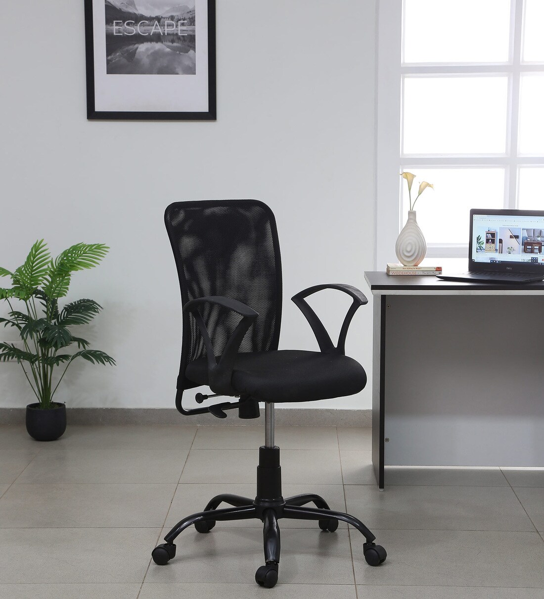 Style Breathable Mesh Ergonomic Chair in Black ColourShare By VOF