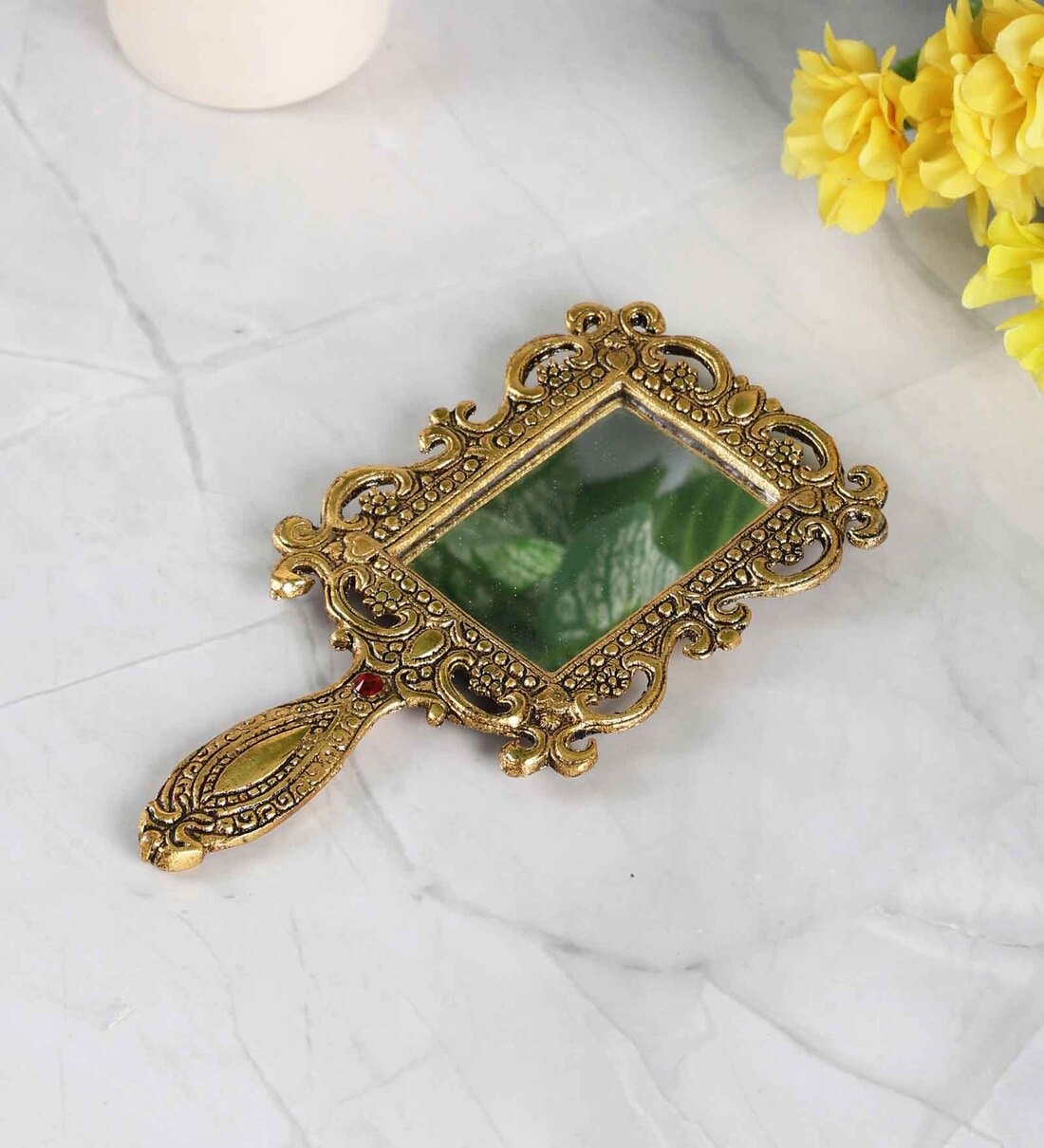 Small Handheld Gold Aluminium Feng ShuiShare By Purestory