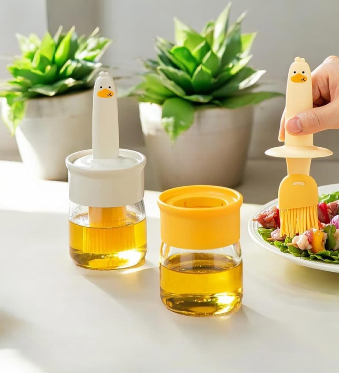 (Set of 2) 250 ml Oil Dispenser with Silicone BrushShare By 5 Needs