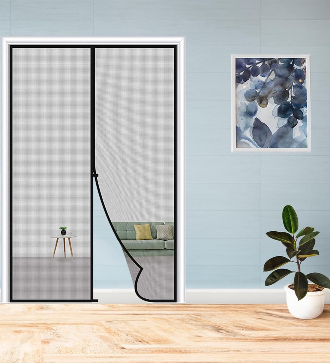 Magic Mesh Magnetic Mosquito Screen Door Net Curtain with Magnets- AssortedShare By Wens