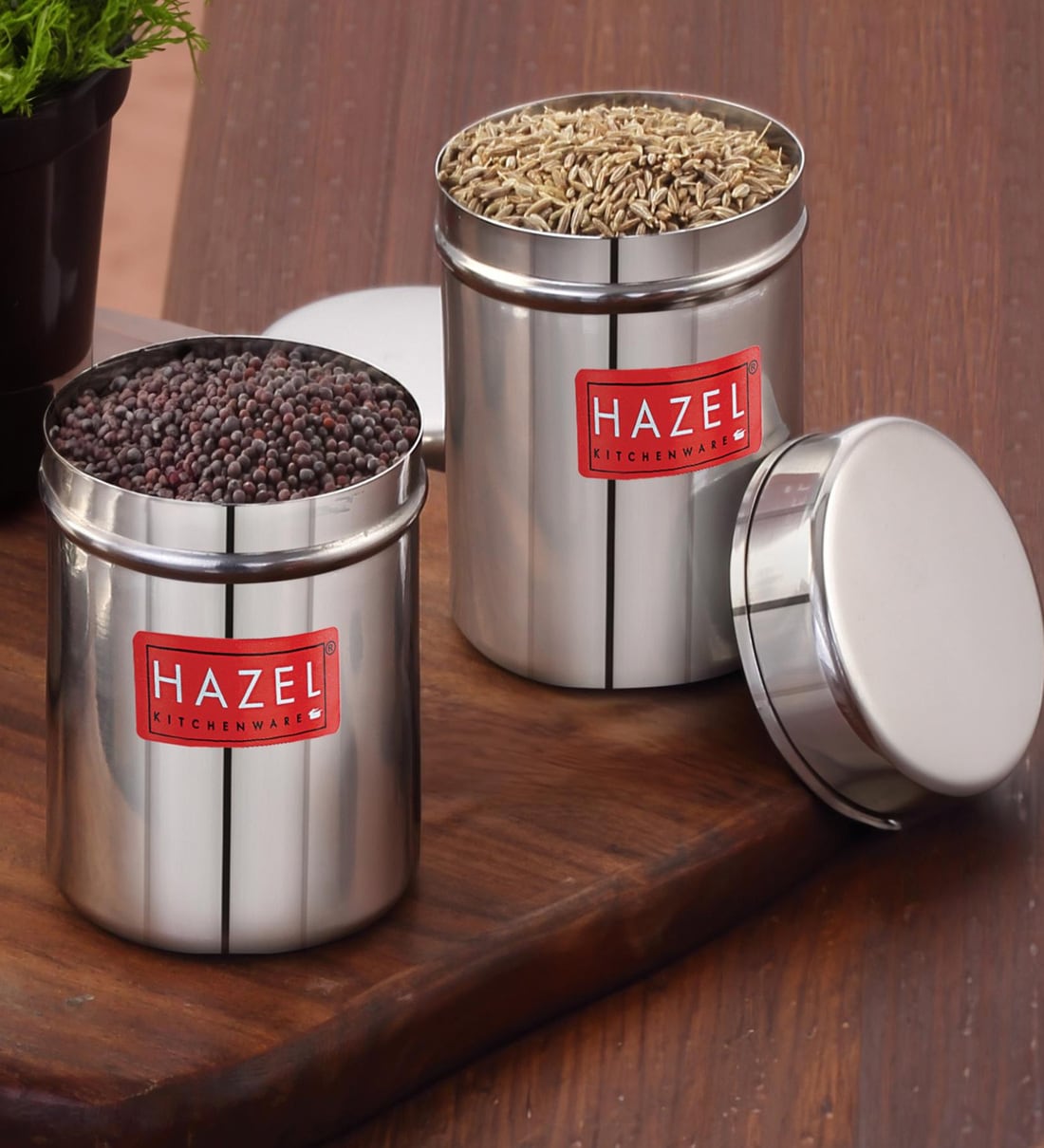 (Set of 2) 150ml Stainless Steel Air Tight Storage ContainerShare By Hazel