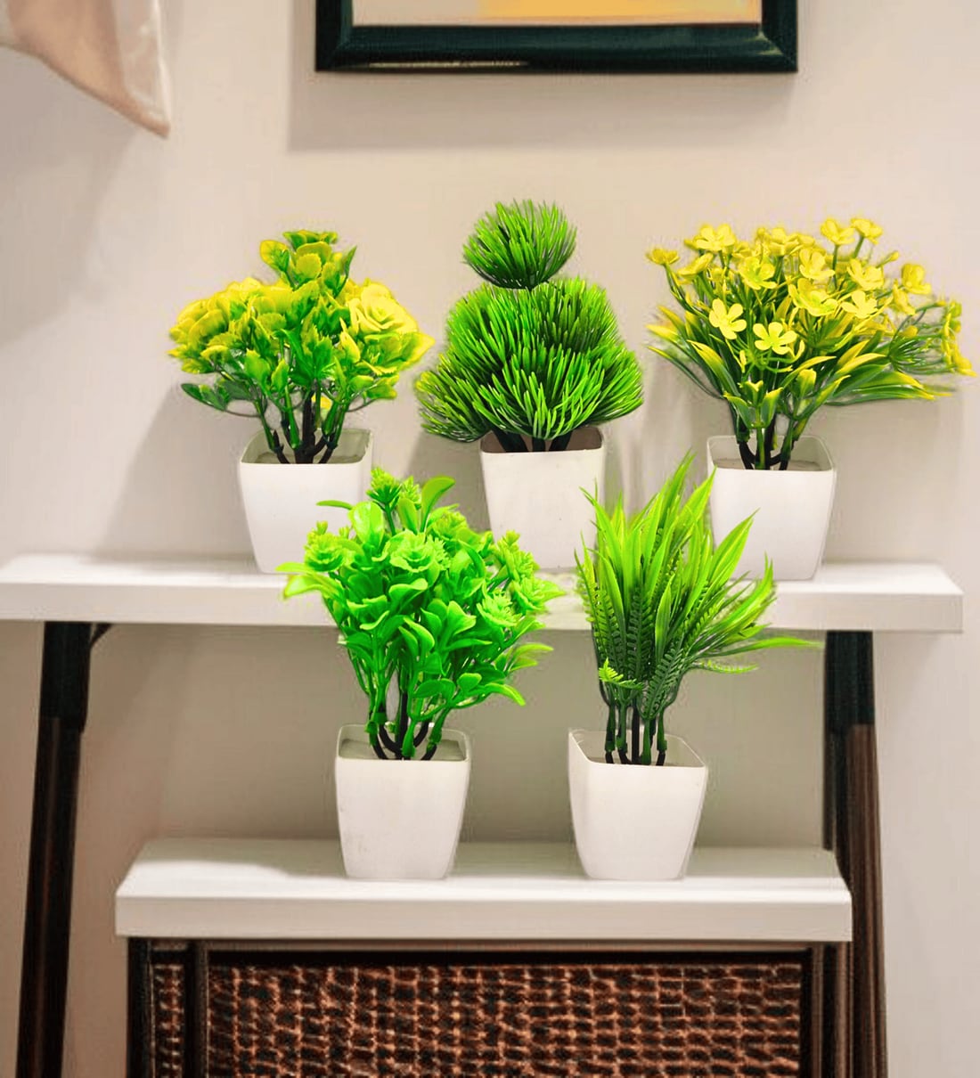 Set of 5 Artificial Desk Potted PlantsShare By VoiDrop
