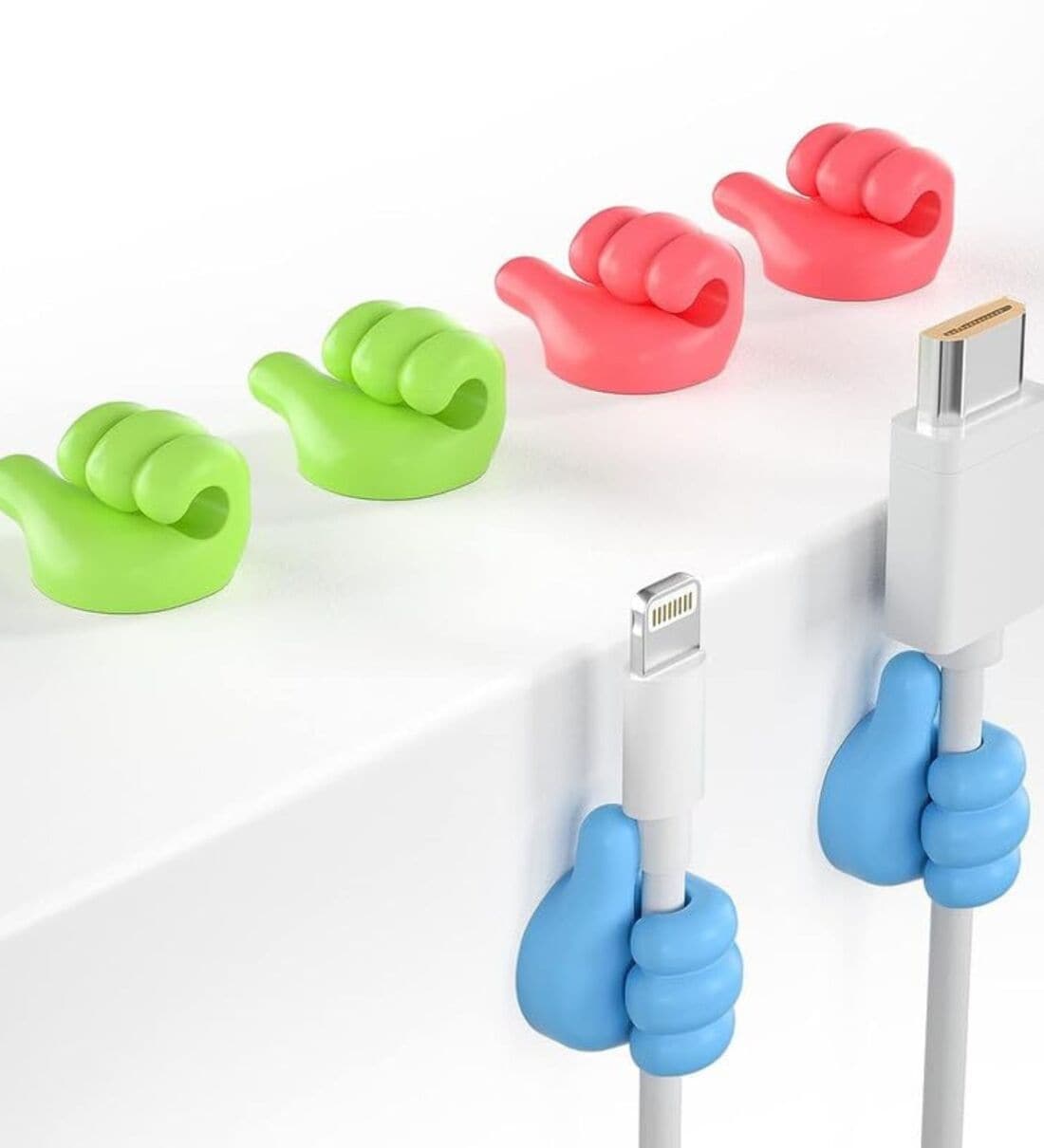 Pack Of 4 Multifunctional Wall Hooks Cable OrganizerShare By Regalo