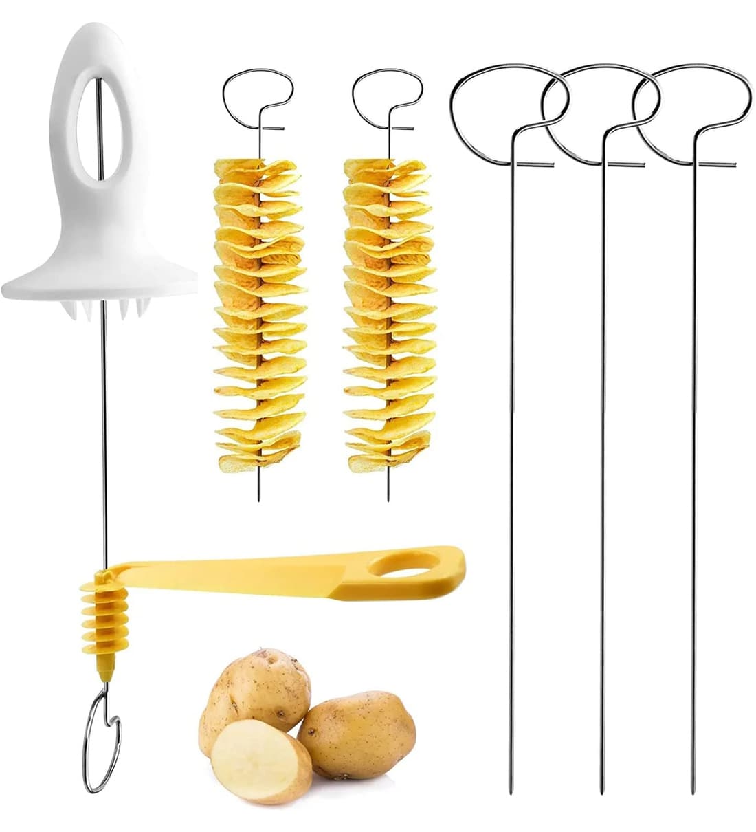 Spiral Potato Slicer Tool (Silver)Share By Wens
