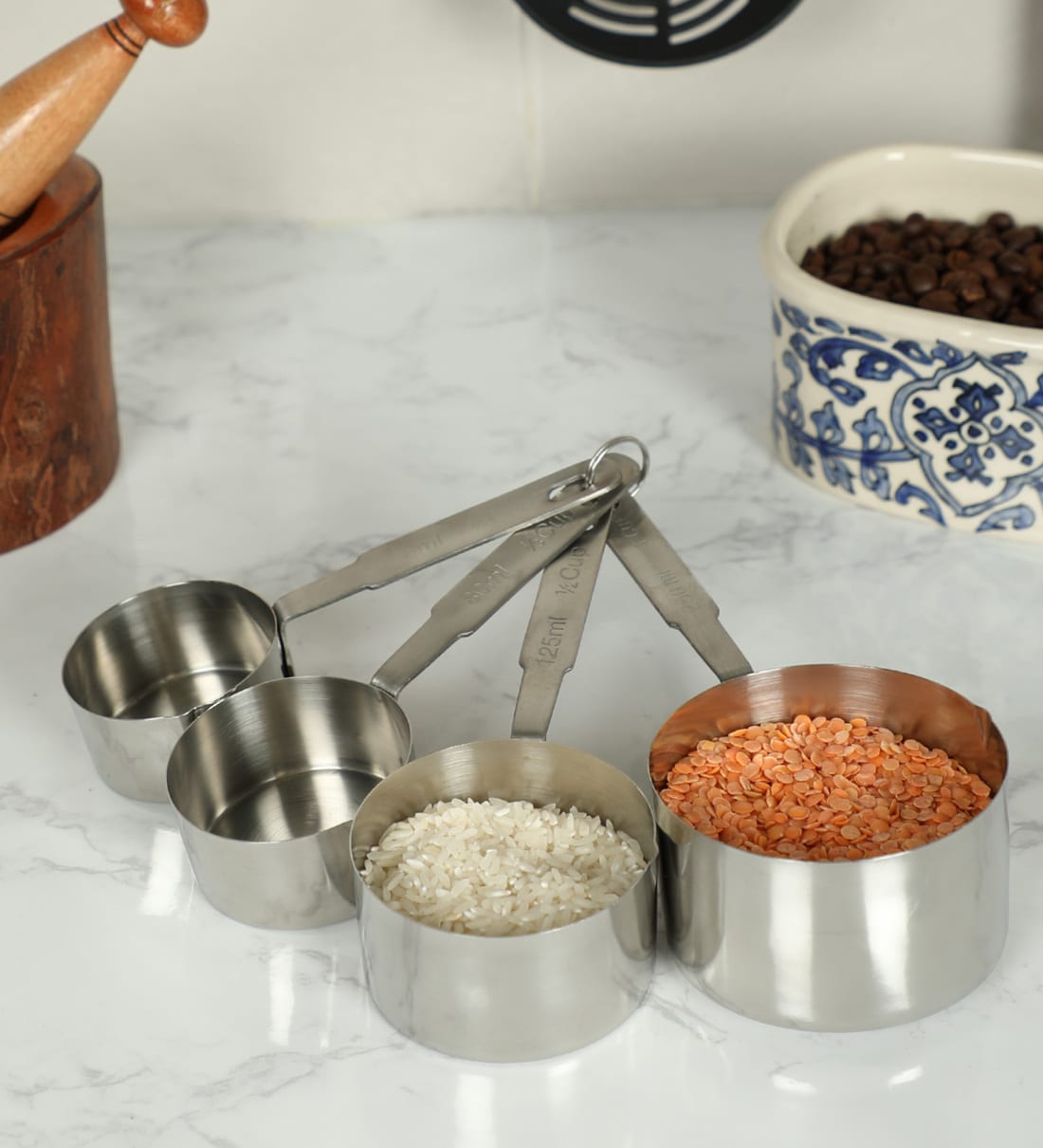 (Set of 4) Stainless Steel Measuring CupsShare By Dynore