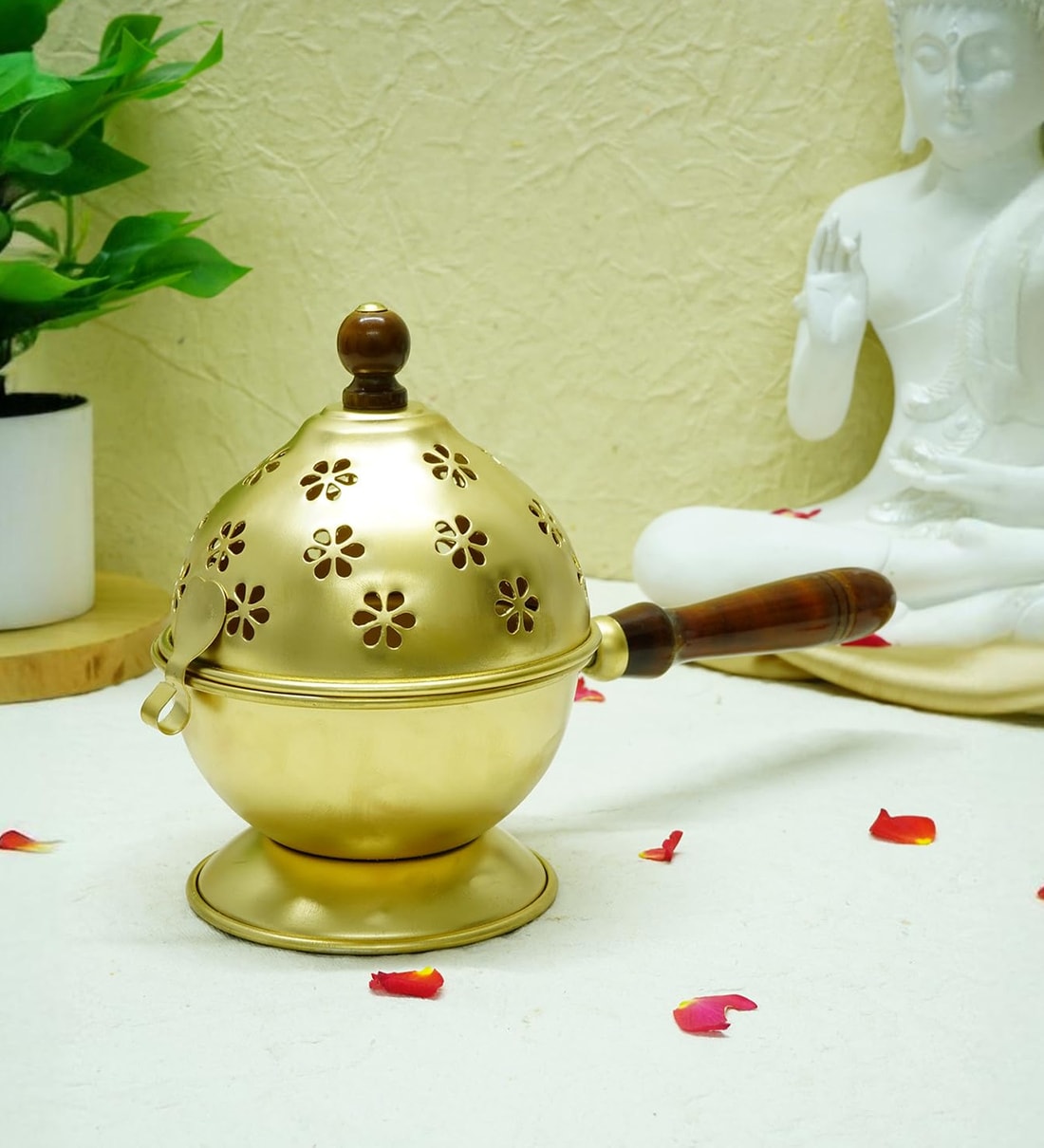 Gold Spritual Metal DhoopdaniShare By Sone Key Chidiya
