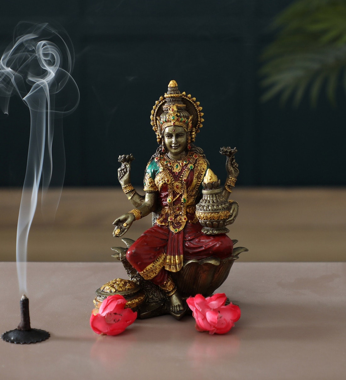 Multicolor Resin Goddess Lakshmi IdolShare By SHRIBALAJIARTS