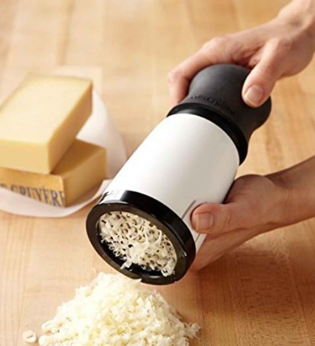 Cheese Grater Tool with Metal Blades (Black & White)Share By The Quirk Box