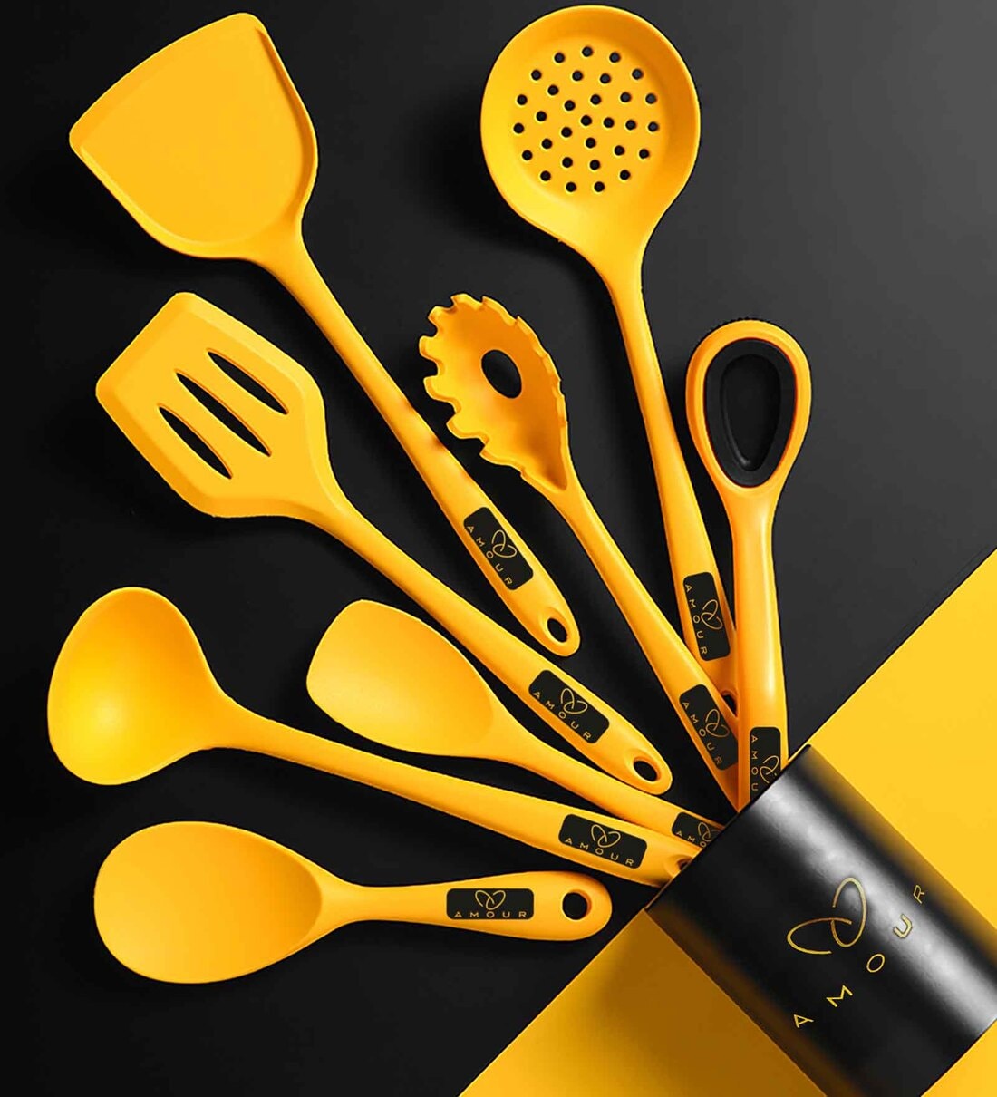 Ultra Premium Yellow Silicone (Set of 9) LaddleShare By Amour