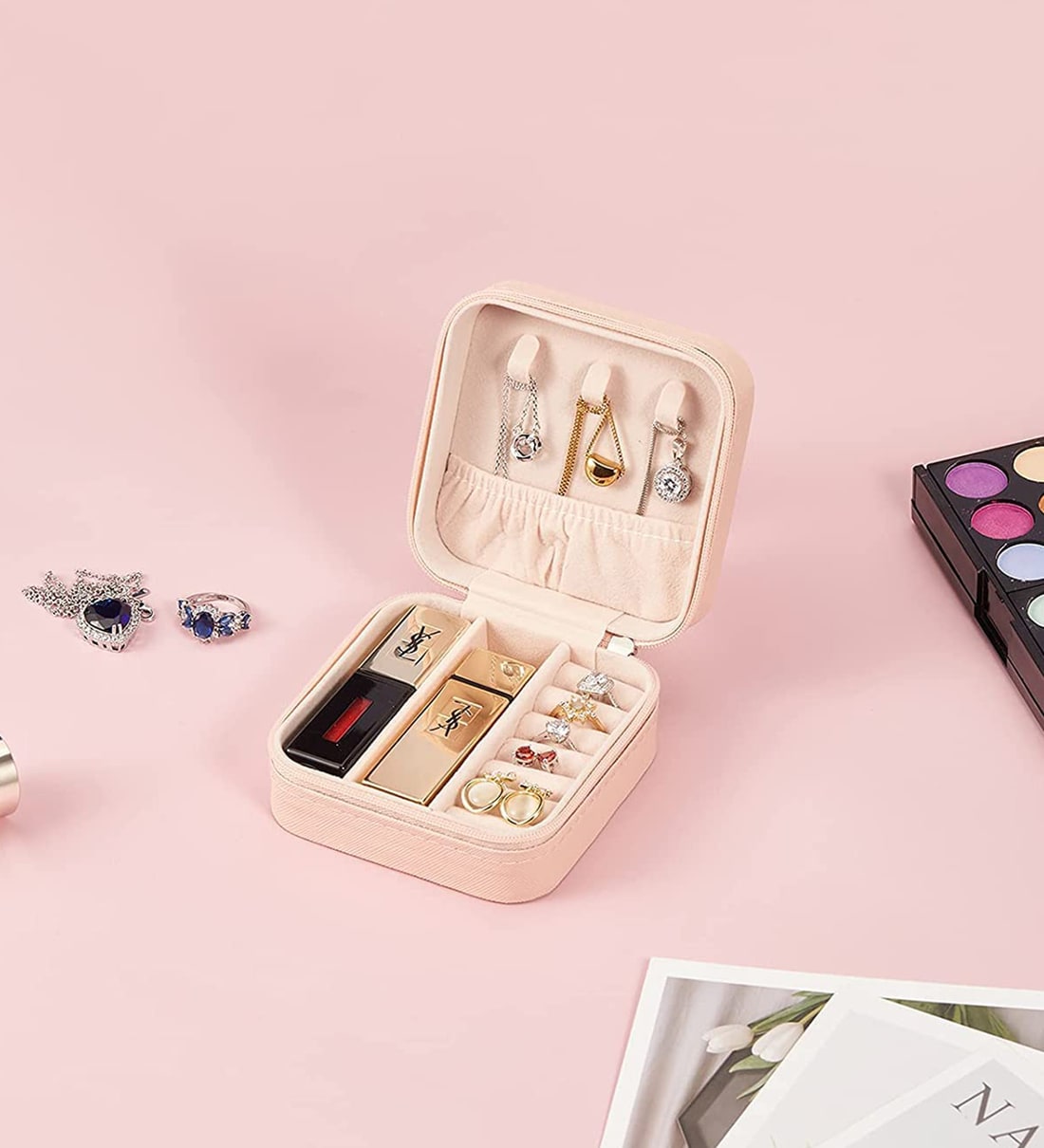 Assorted Travel Portable PU Leather Jewellery BoxShare By Wens