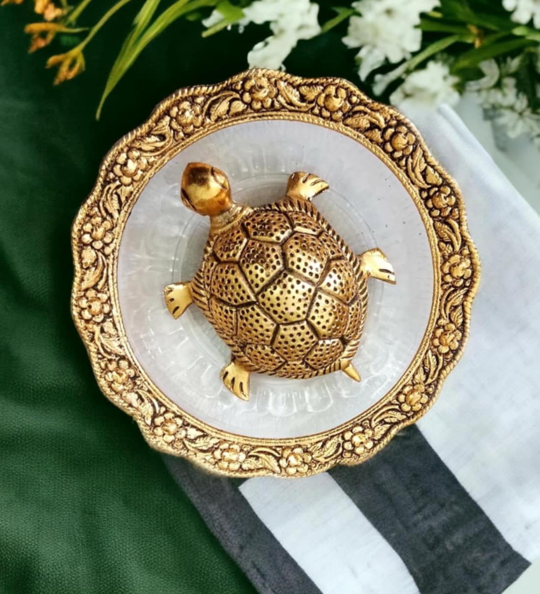 Tortoise with Plate Vastu FengshuiShare By Fashion Bizz