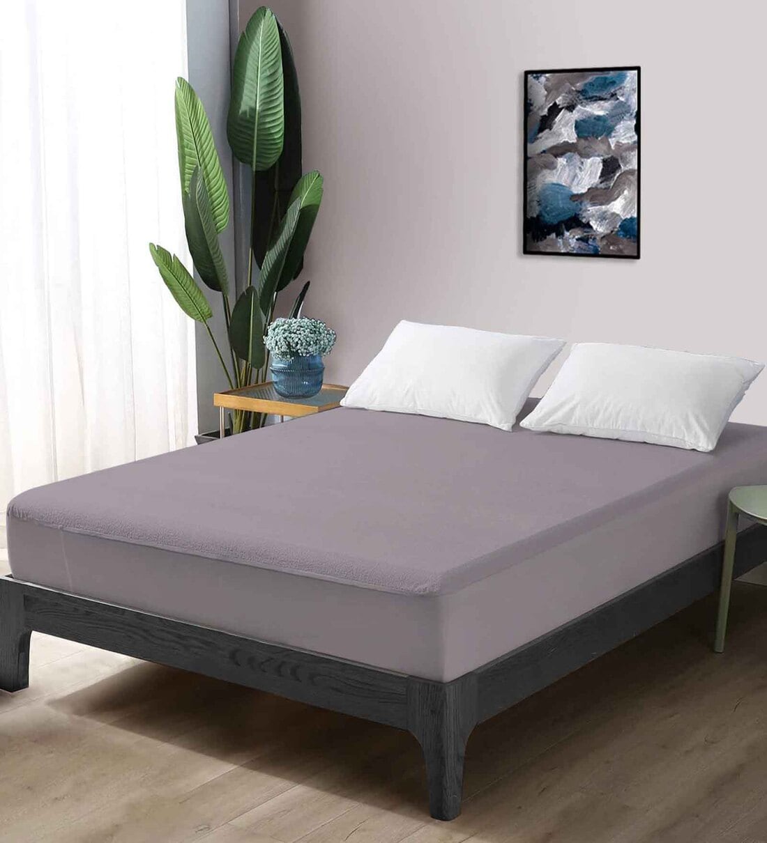 Flexi Fit (78x60) Waterproof Mattress Protector In Grey ColourShare By Yora HomeStyle