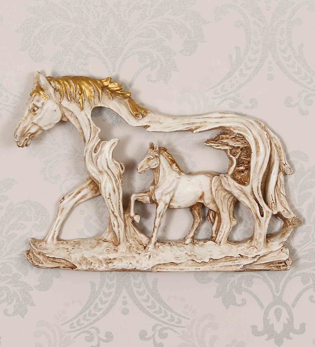 Polyresin Walking Horse Wall ArtShare By eCraftIndia