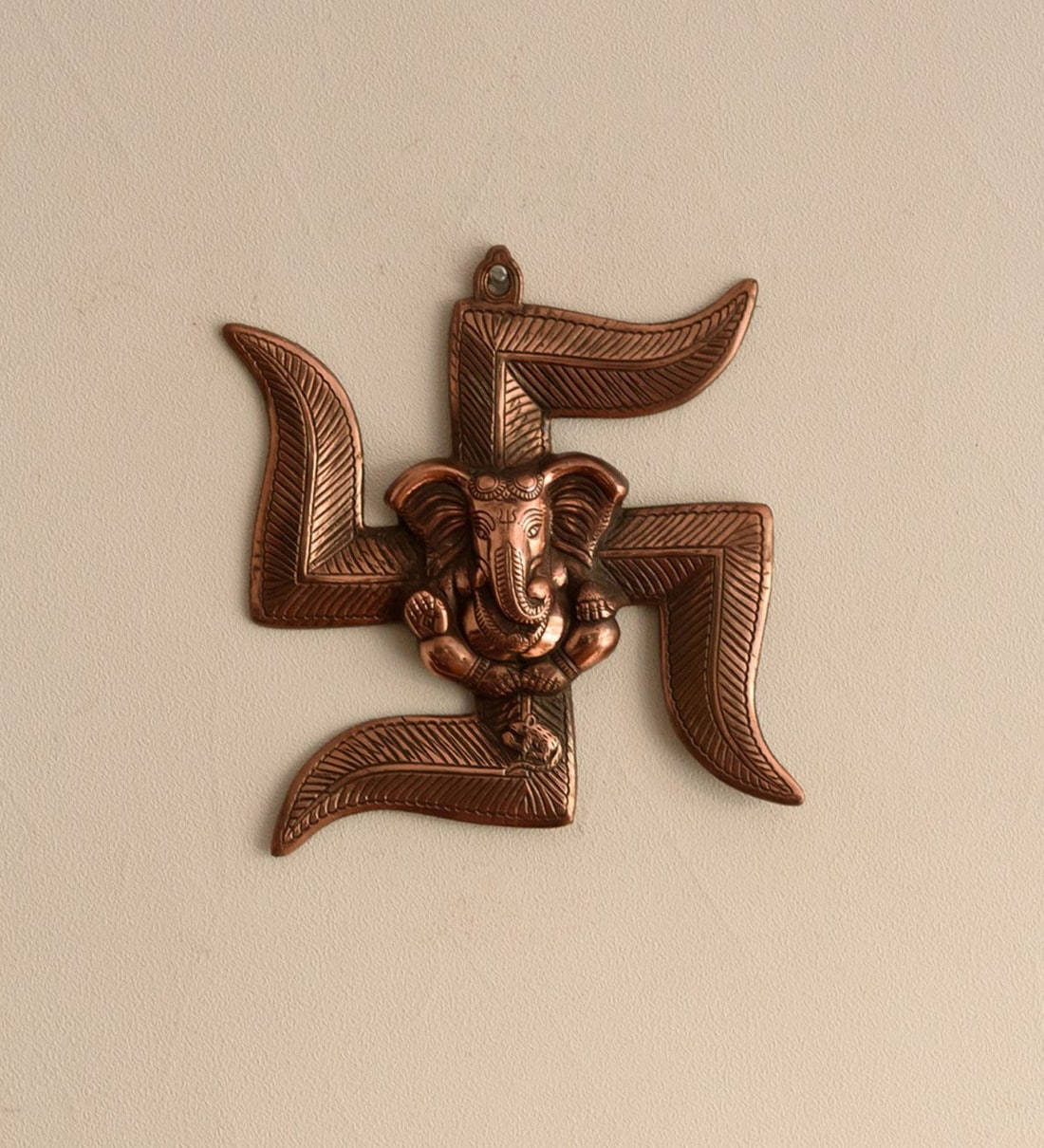 Lord Ganesha Brown Metal IdolShare By eCraftIndia