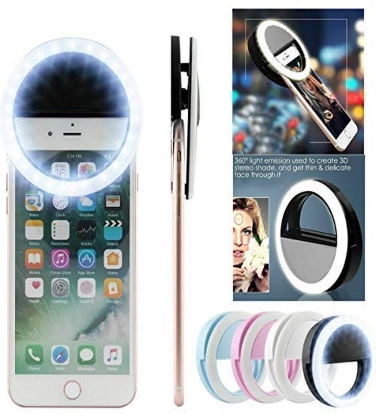 Assorted Portable LED Selfie Ring Light with 3 Level of BrightnessShare By 5 Needs