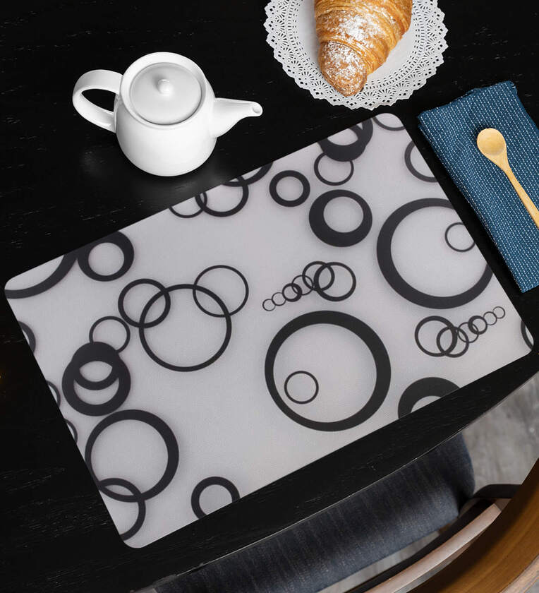 Set of 6 Geometric 12 x 16 Inches PVC PlacematsShare By Ambbi Collections