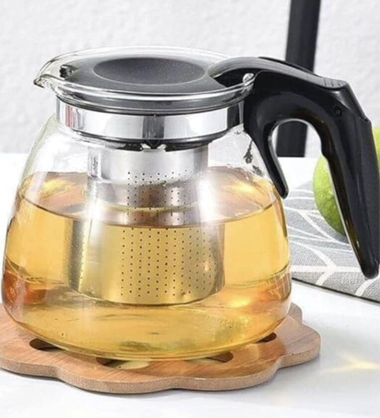 Glass Teapot Kettle with Stainless Steel Infuser & LidShare By Regalo