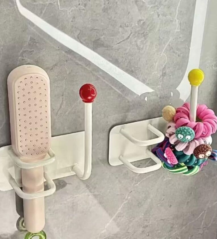 Self Adhesive No-Drill Wall Mounted Headband Hook Multipurpose Organizer (1Pc)Share By Regalo
