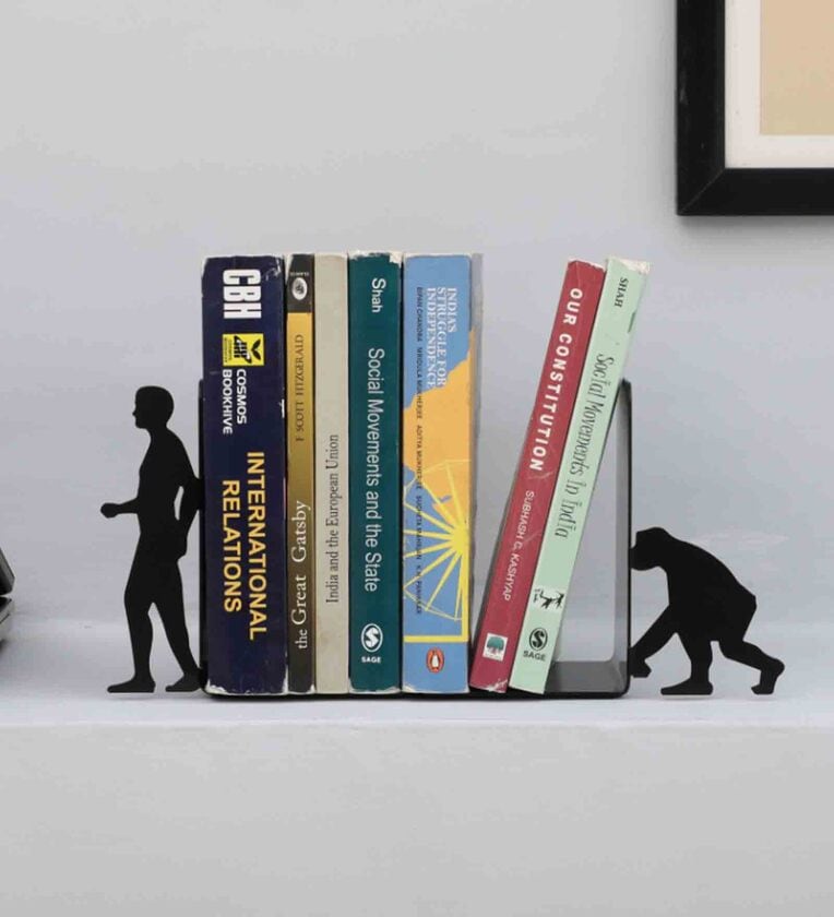 Evolution Black Iron BookendShare By Mint Furnish