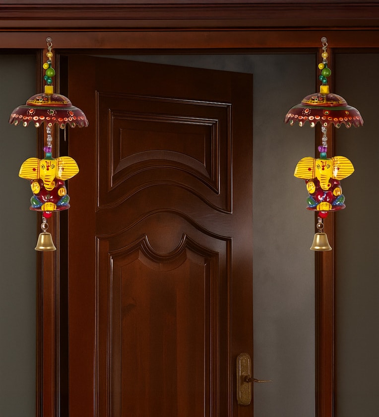 Decorative Ganesha Paper Mache Door Hanging Toran For Home Decor Toran  (Papier Mache)Share By Fashion Bizz
