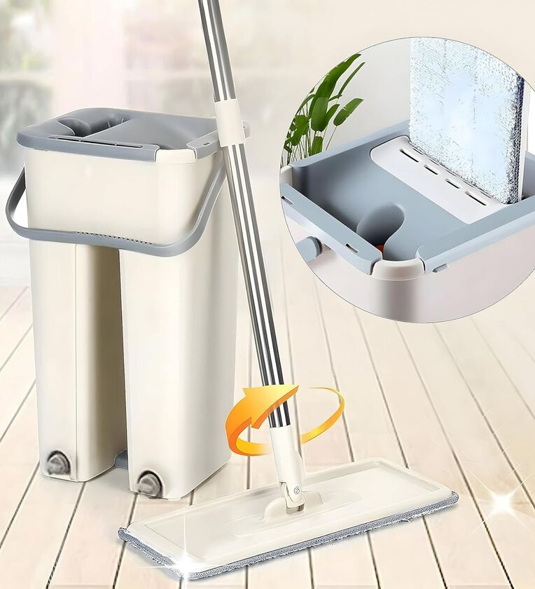 360 Degree Flexible Floor Mop with 2 Reusable PadsShare By Regalo