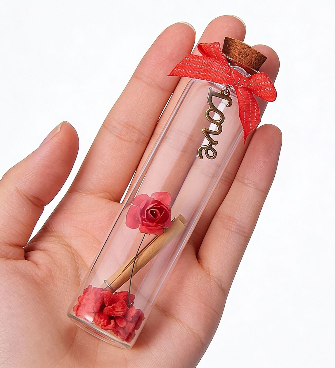 Flower Message Bottle for Valentine Share By Wens