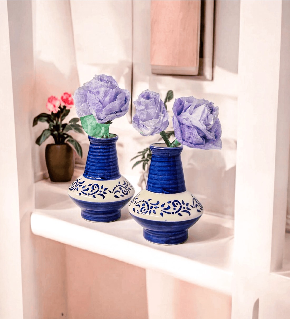 2Pcs Decorative Small Ceramic VasesShare By VoiDrop